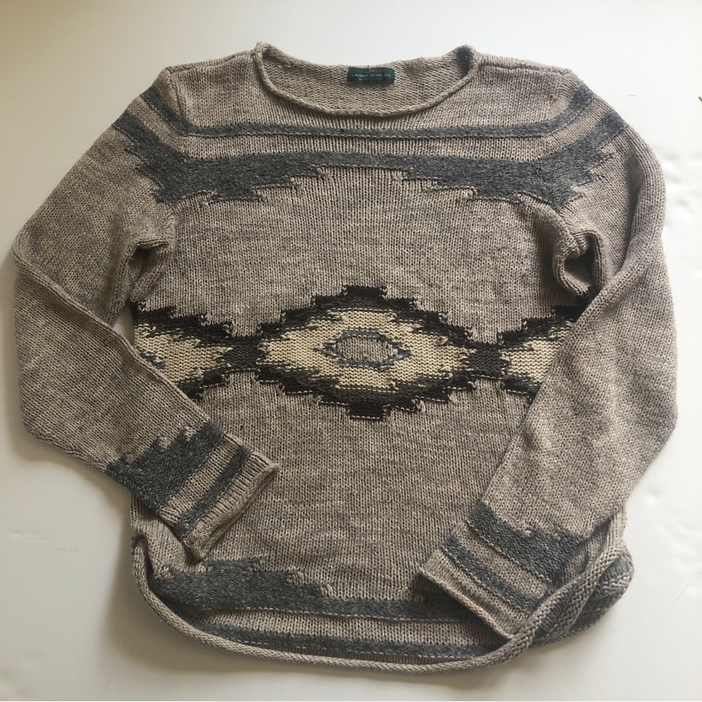 Ralph Lauren Southwestern print cotton sweater, size Small.